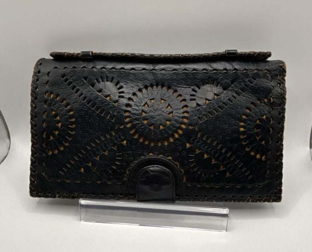 Cleobella Mexicana Leather Clutch and Wallet with Cut-Out Detail